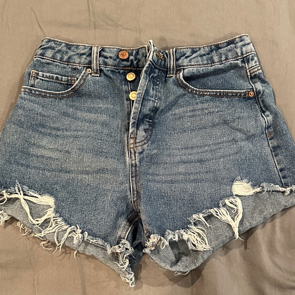 Wild Fable Blue Distressed Jean Shorts